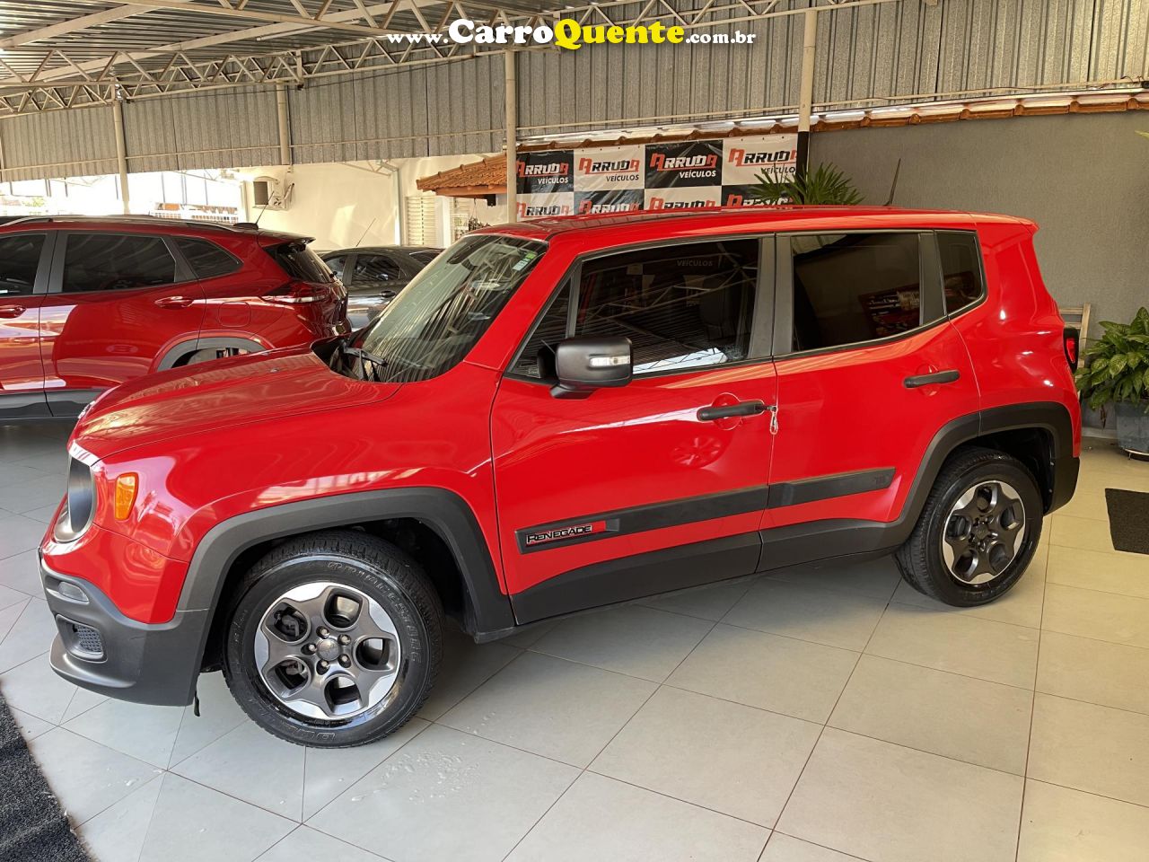 JEEP   RENEGADE1.8 4X2 FLEX 16V AUT.   VERMELHO 2018 1.8 FLEX - Loja