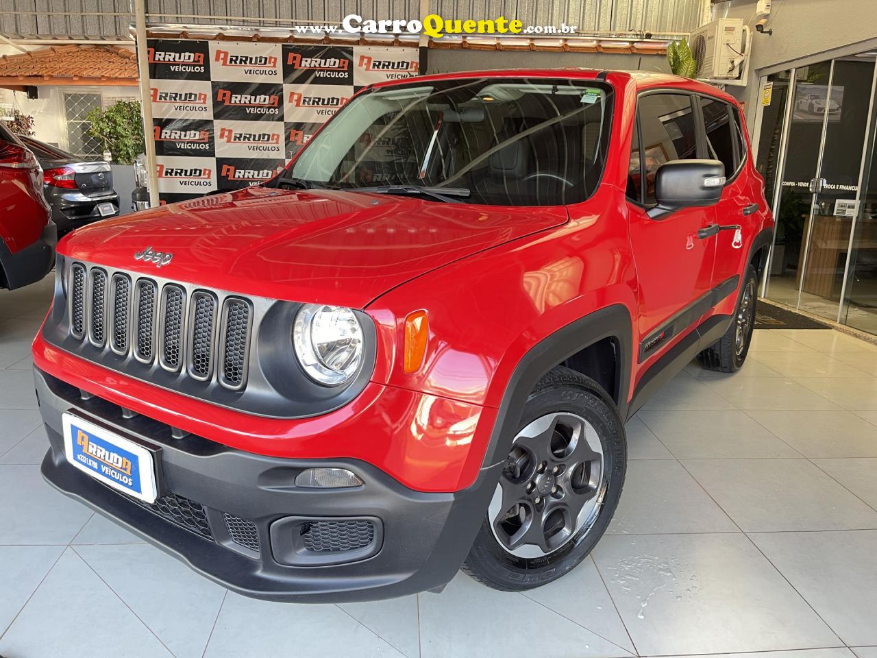 JEEP   RENEGADE1.8 4X2 FLEX 16V AUT.   VERMELHO 2018 1.8 FLEX - Loja