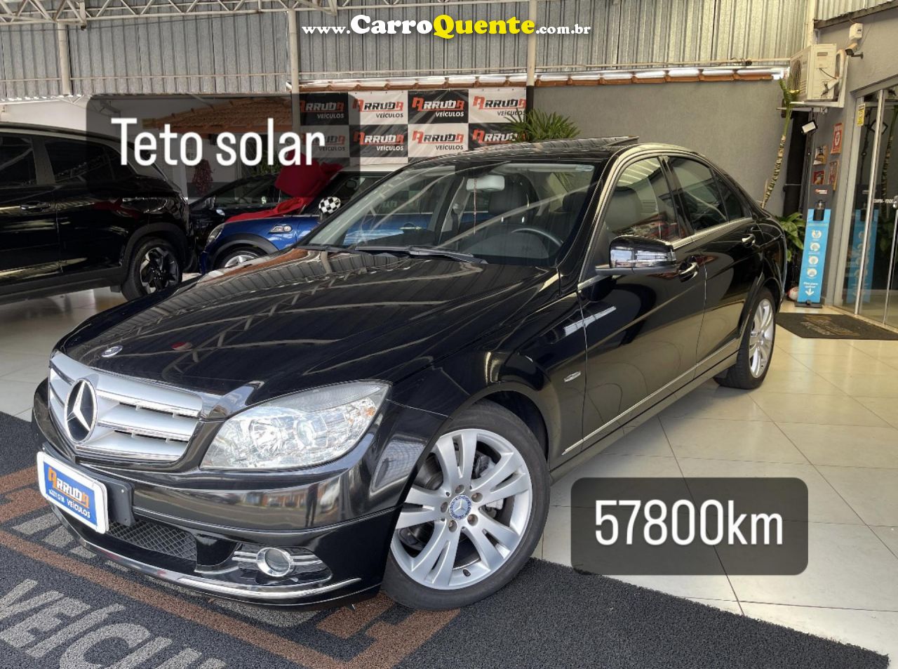 MERCEDES-BENZ   C-200 KOMPRESSOR AVANT.1.8 16V AUT   PRETO 2010 1.8 GASOLINA - Loja