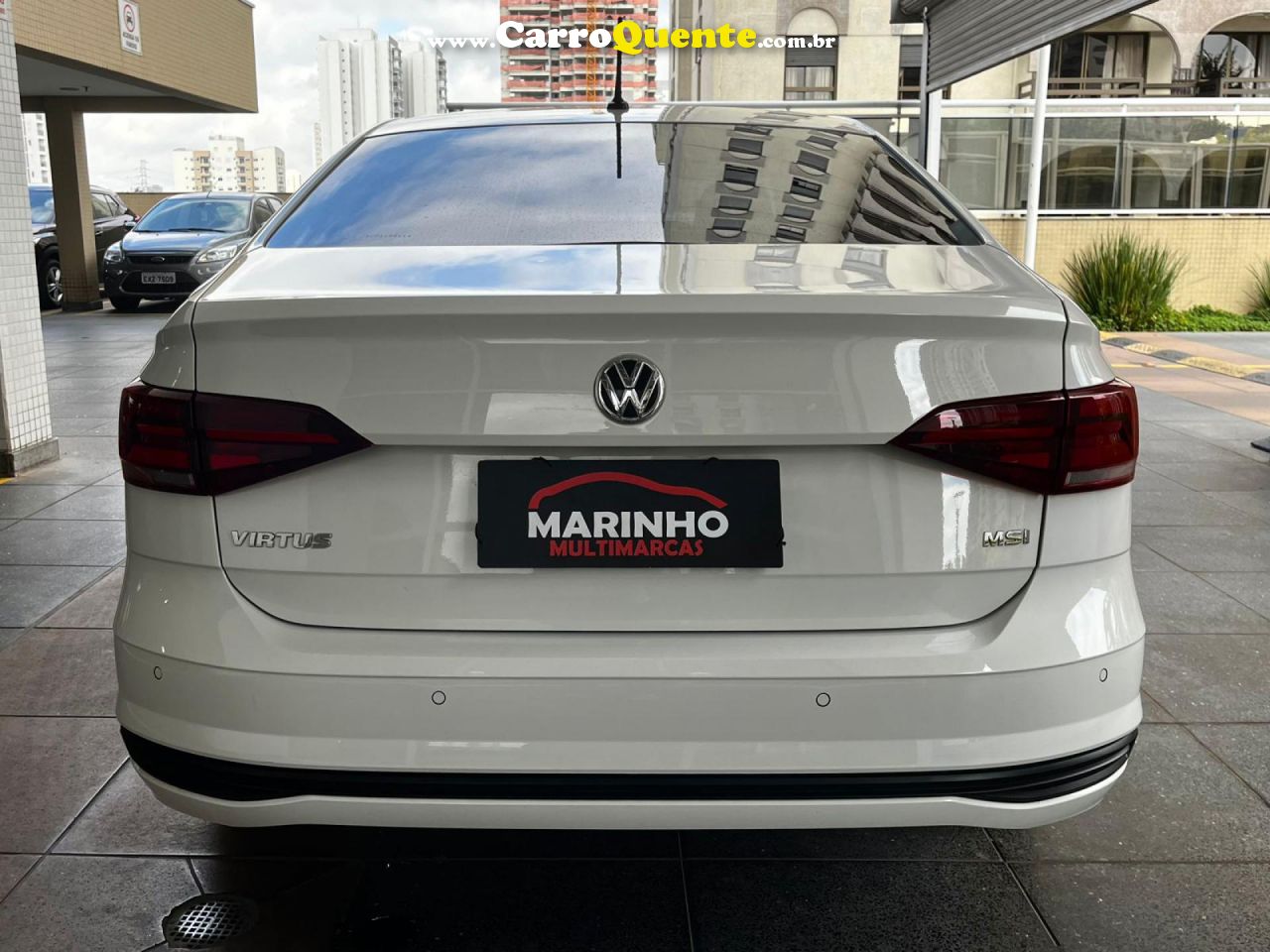 VOLKSWAGEN   VIRTUS 1.6 MSI FLEX UNICO DONO COMPLETO MULTIMIDIA VW RODAS TRIO SENSOR OTIMO ESTADO   BRANCO 2020 1.6 FLEX - Loja