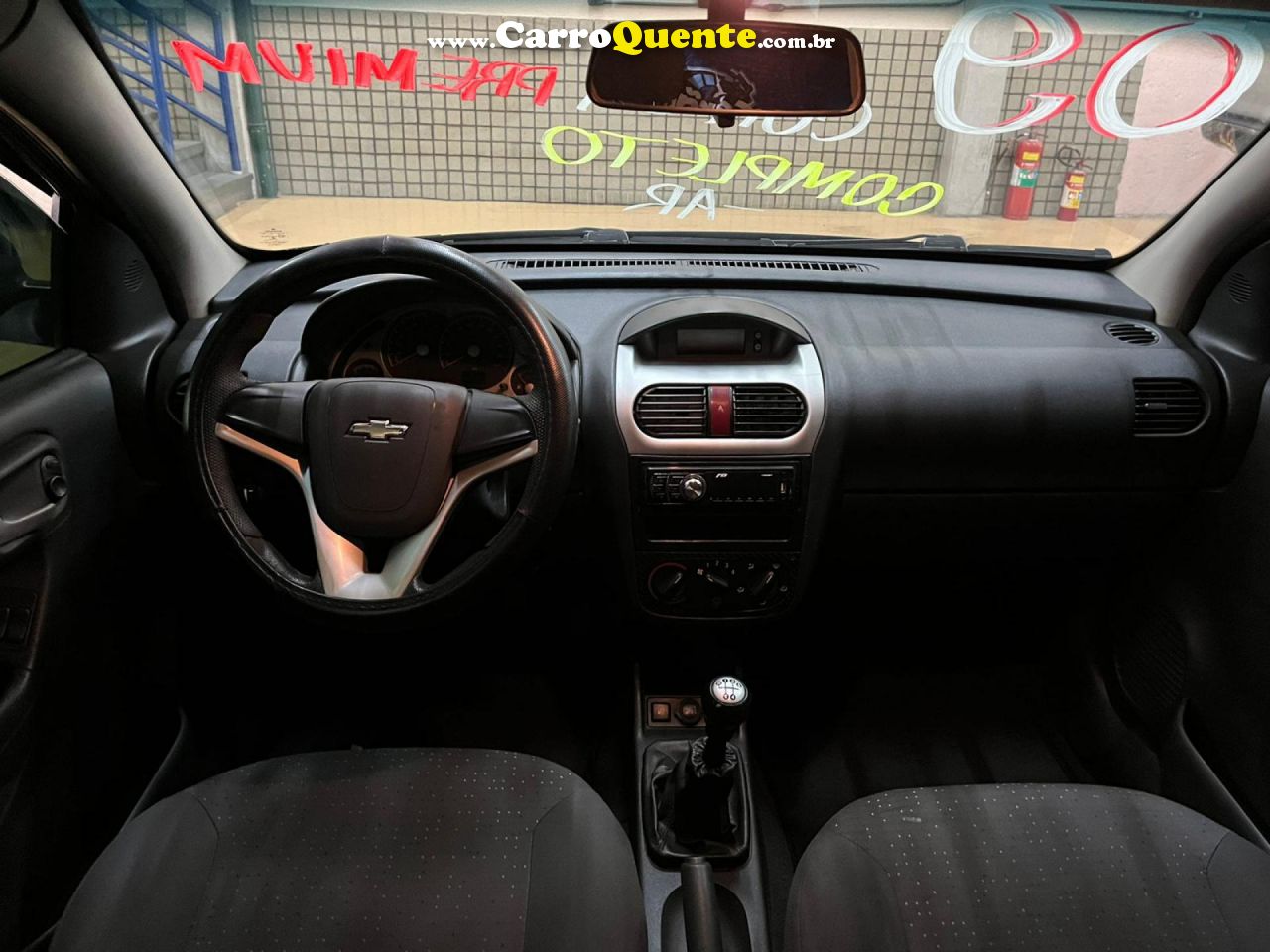 CHEVROLET   CORSA SED. PREMIUM 1.4 8V ECONOFLEX 4P   PRETO 2009 1.4 GASOLINA - Loja