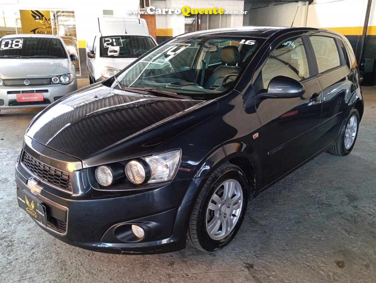 CHEVROLET   SONIC HB LT 1.6 16V FLEXPOWER 5P MEC.   CINZA 2014 1.6 FLEX - Loja