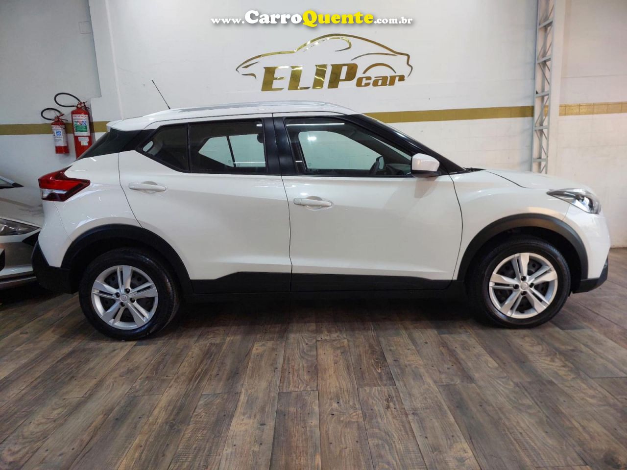 NISSAN   KICKS S DIRECT 1.6 16V FLEX 5P AUT.   BRANCO 2019 1.6 FLEX - Loja