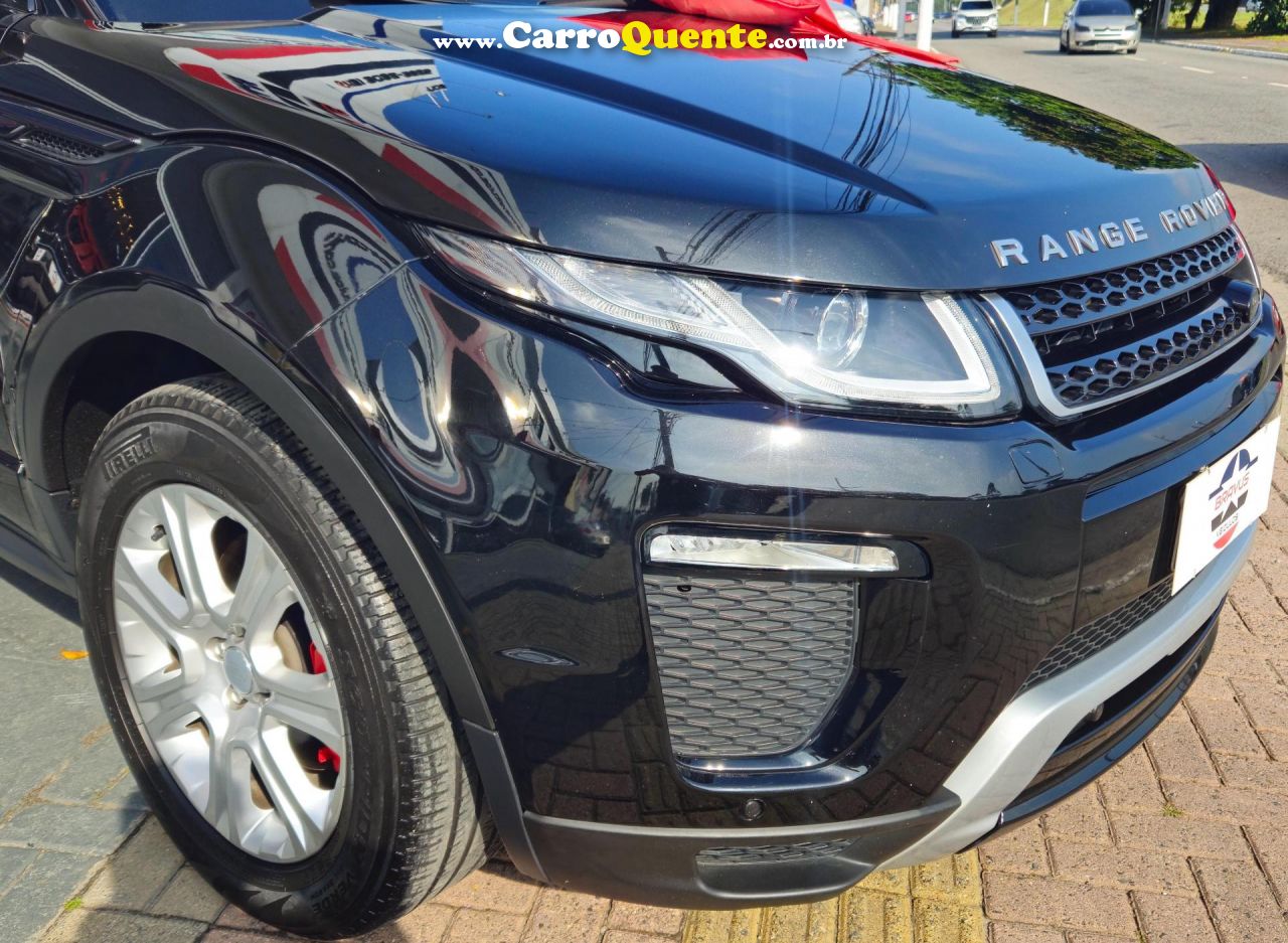 LAND ROVER   RANGE R.EVOQUE SI4 SE 2.0 AUT.5PFLEX   PRETO 2017 2.0 GASOLINA - Loja