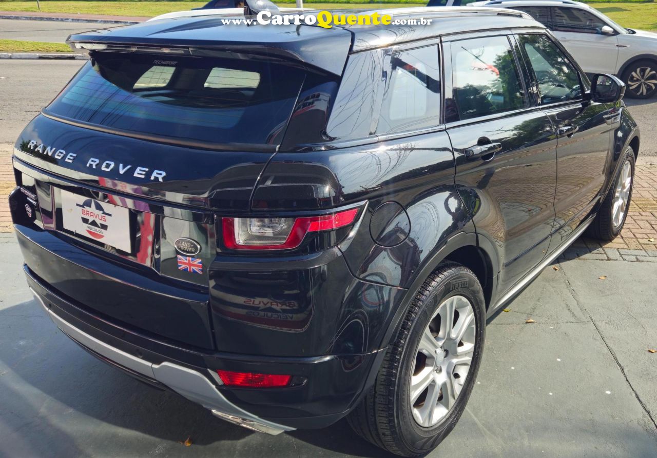 LAND ROVER   RANGE R.EVOQUE SI4 SE 2.0 AUT.5PFLEX   PRETO 2017 2.0 GASOLINA - Loja