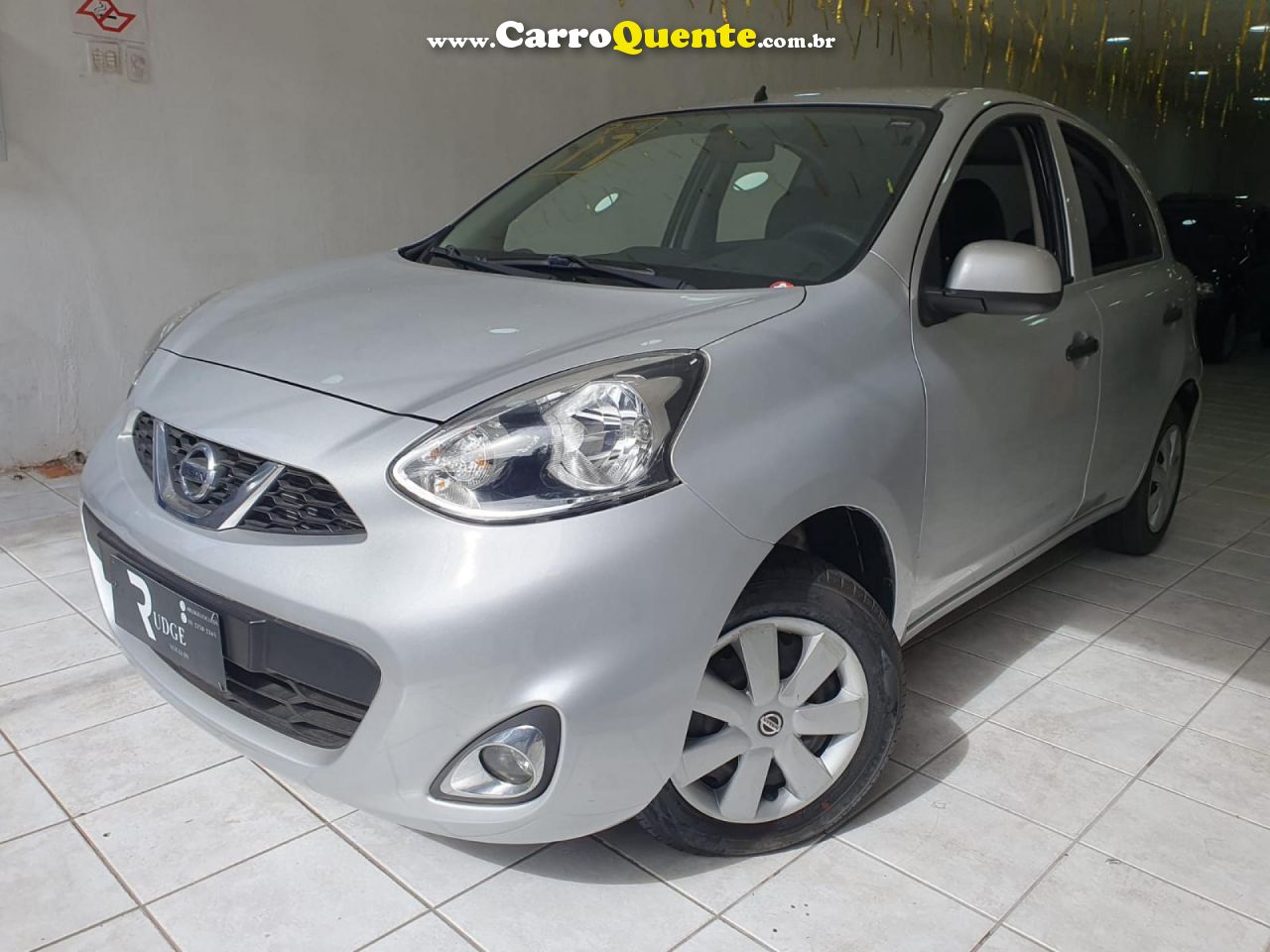 NISSAN   MARCH S 1.6 16V FLEXSTART 5P   PRATA 2017 1.6 GASOLINA - Loja