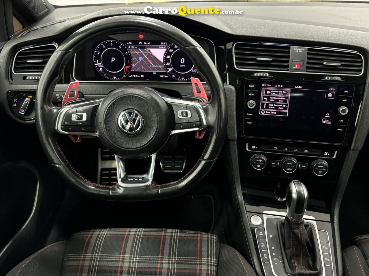 VOLKSWAGEN   GOLF GTI 350 TSI 2.0 230CV 16V AUT.   PRETO 2018 2.0 GASOLINA - Loja