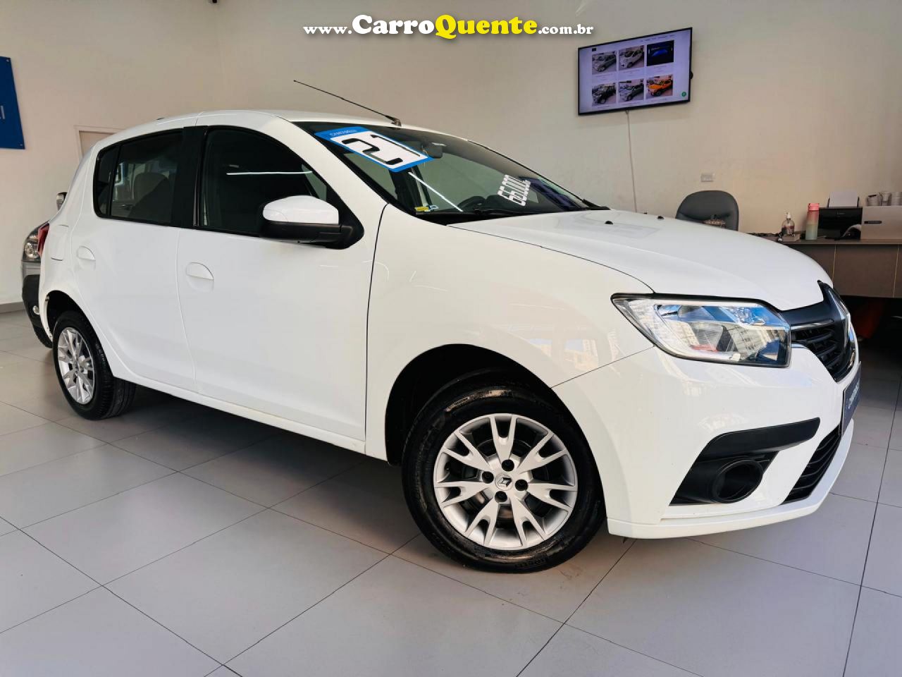 RENAULT   SANDERO ZEN FLEX 1.6 16V 5P MEC.   BRANCO 2021 1.6 FLEX - Loja