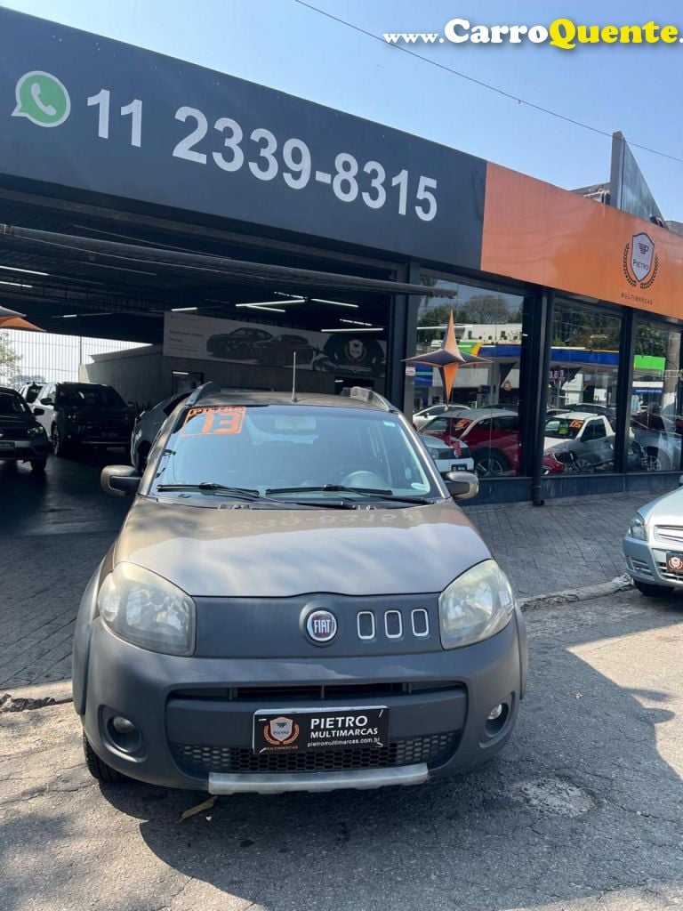 FIAT   UNO WAY CELEB. 1.0 EVO FIRE FLEX 8V 5P   CINZA 2013 1.0 FLEX - Loja