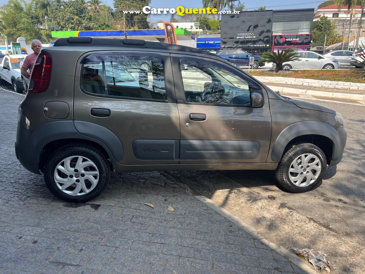 FIAT   UNO WAY CELEB. 1.0 EVO FIRE FLEX 8V 5P   CINZA 2013 1.0 FLEX - Loja