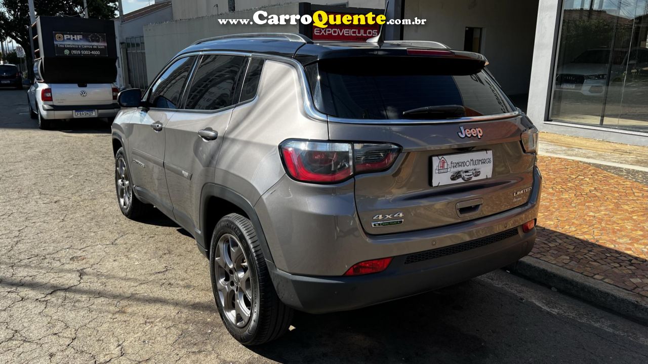 JEEP   COMPASS LIMITED 2.0 4X4 DIESEL 16V AUT.   CINZA 2018 2.0 DIESEL - Loja