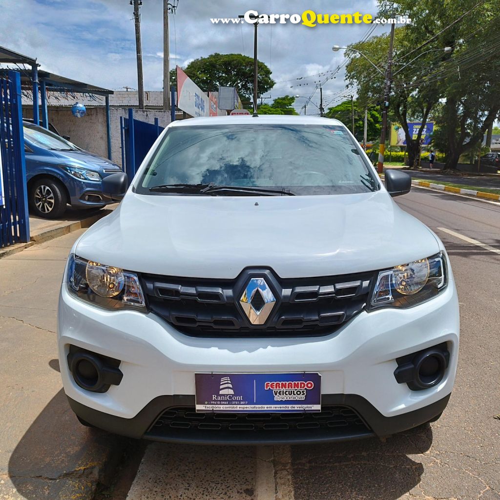 RENAULT   KWID LIFE 1.0 FLEX 12V 5P MEC.   BRANCO 2020 1.0 FLEX - Loja