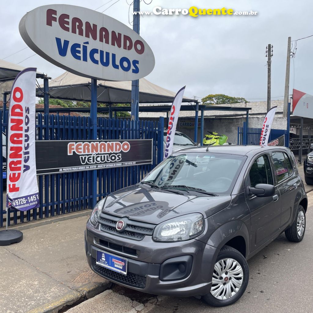 FIAT   UNO ATTRACTIVE 1.0 FIRE FLEX 8V 5P   CINZA 2021 1.0 FLEX - Loja