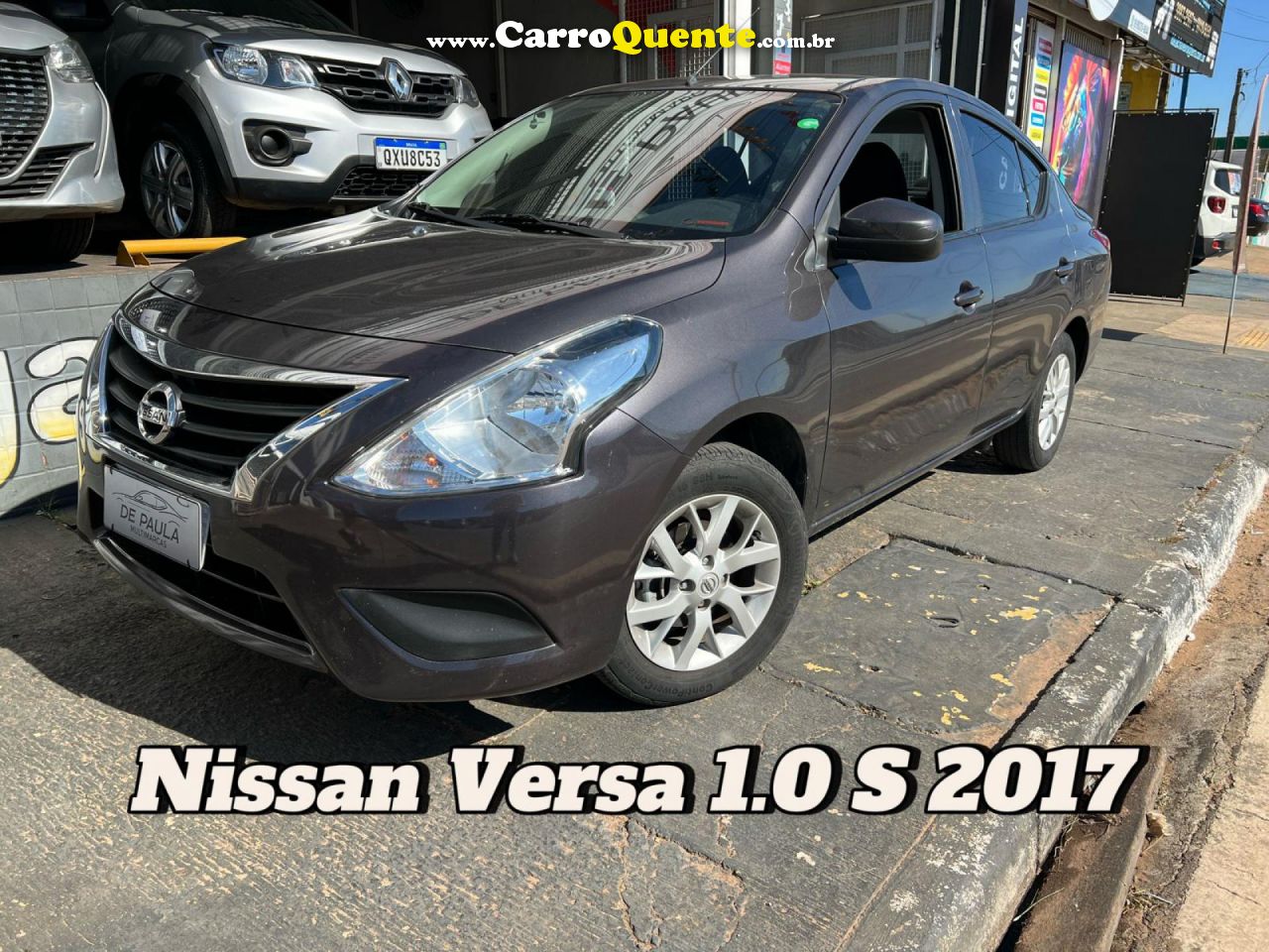 NISSAN   VERSA S 1.0 12V FLEXSTART 4P MEC.   CINZA 2017 1.0 FLEX - Loja