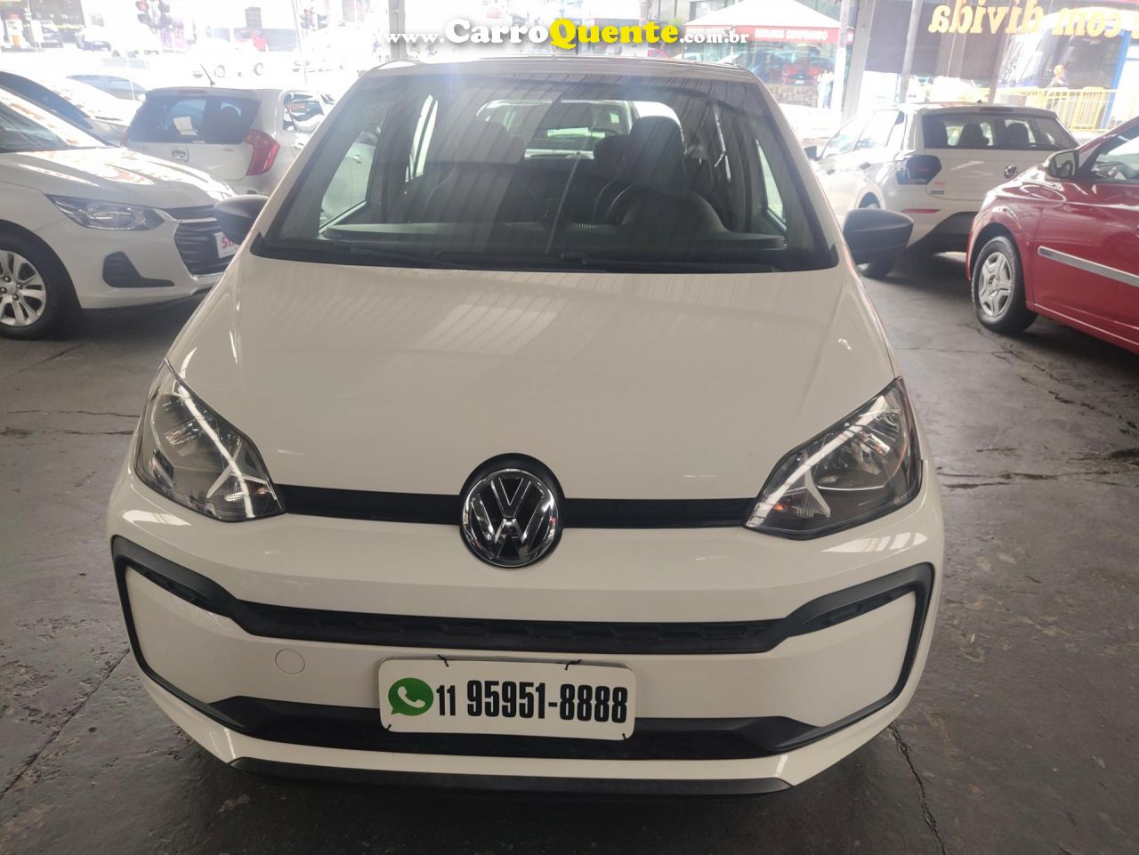 VOLKSWAGEN   UP! TAKE 1.0 TOTAL FLEX 12V 5P   BRANCO 2018 1.0 FLEX - Loja