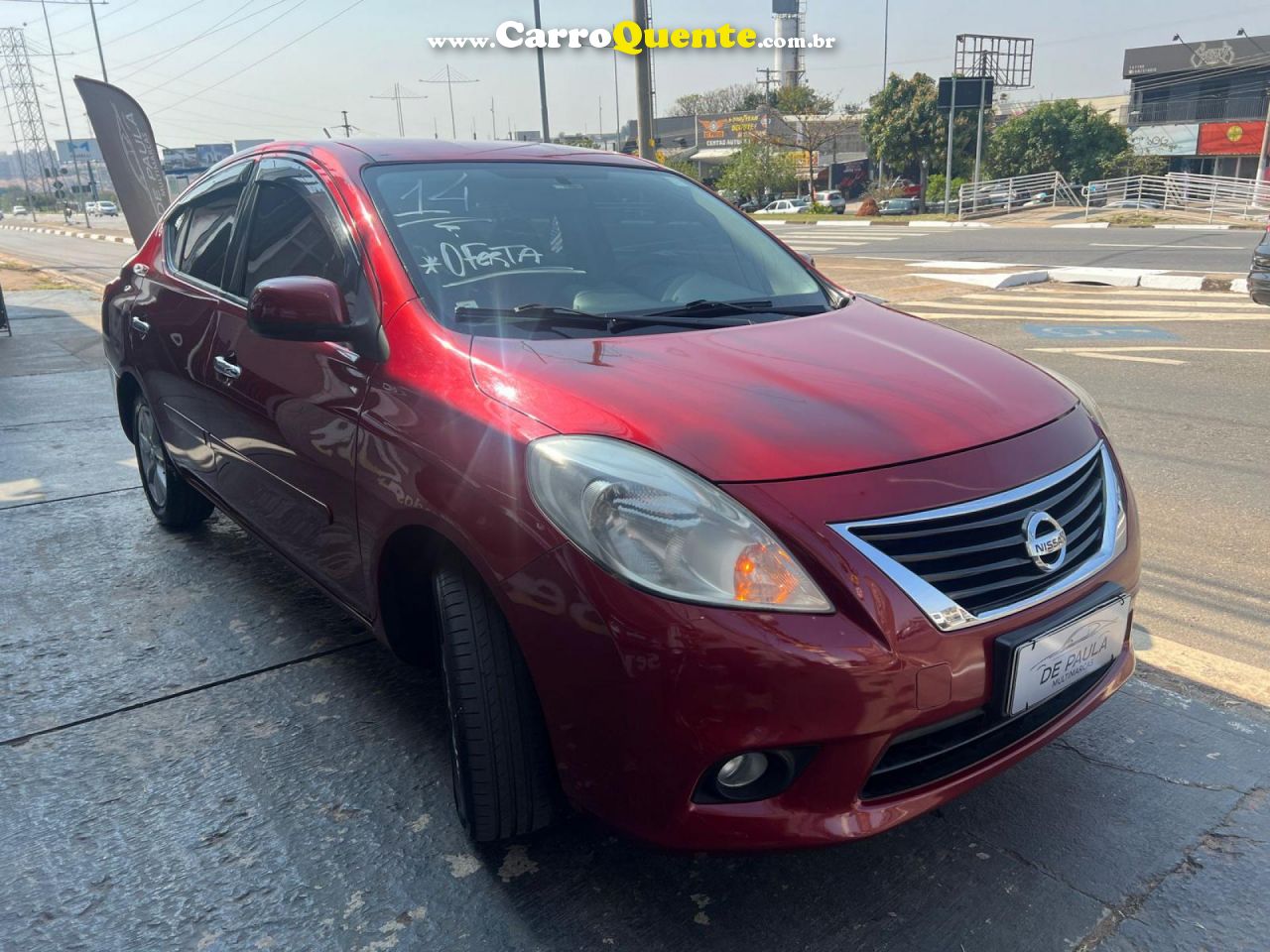 NISSAN   VERSA SL 1.6 16V FLEX FUEL 4P MEC.   VERMELHO 2014 1.6 FLEX - Loja