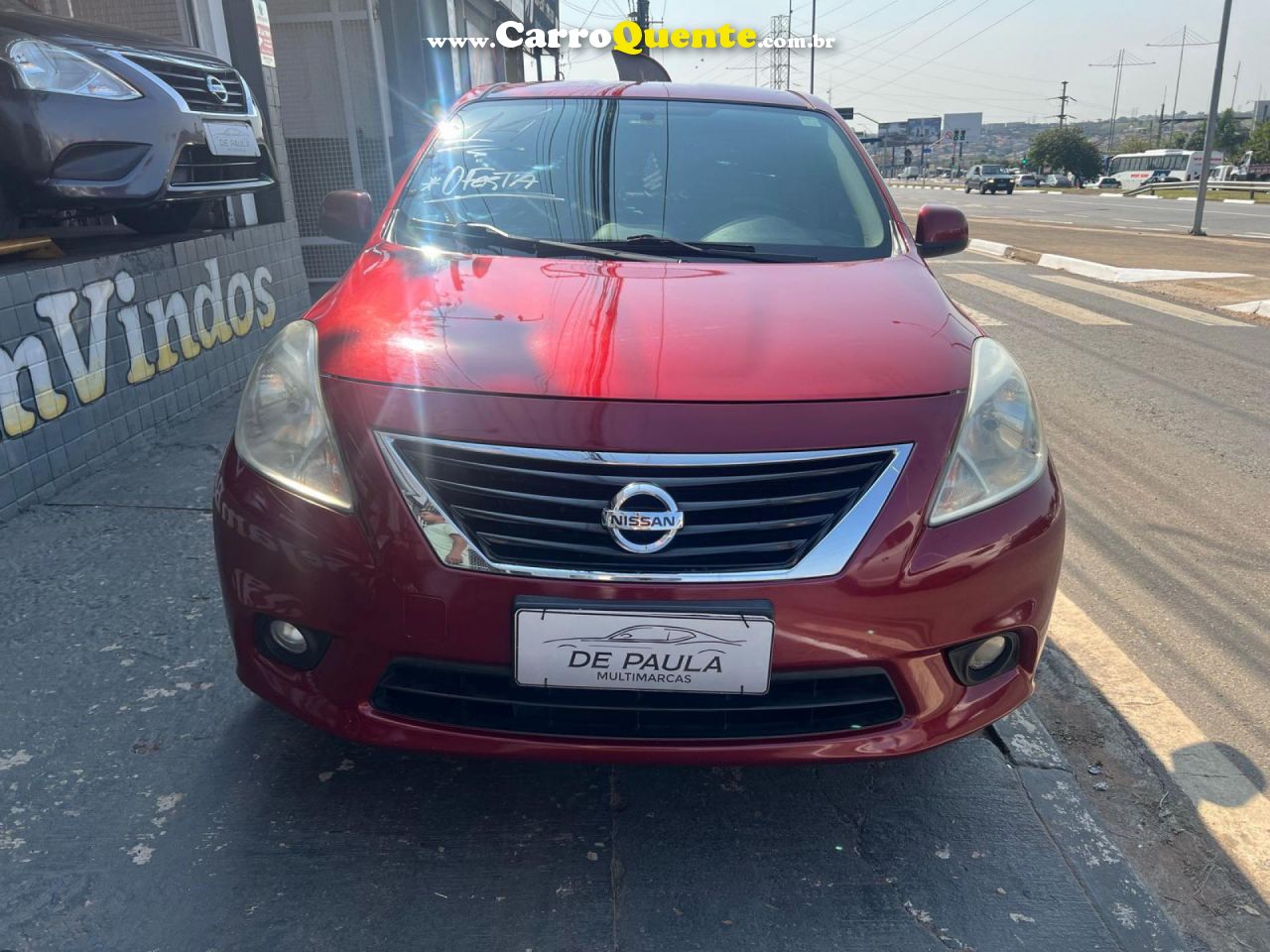 NISSAN   VERSA SL 1.6 16V FLEX FUEL 4P MEC.   VERMELHO 2014 1.6 FLEX - Loja