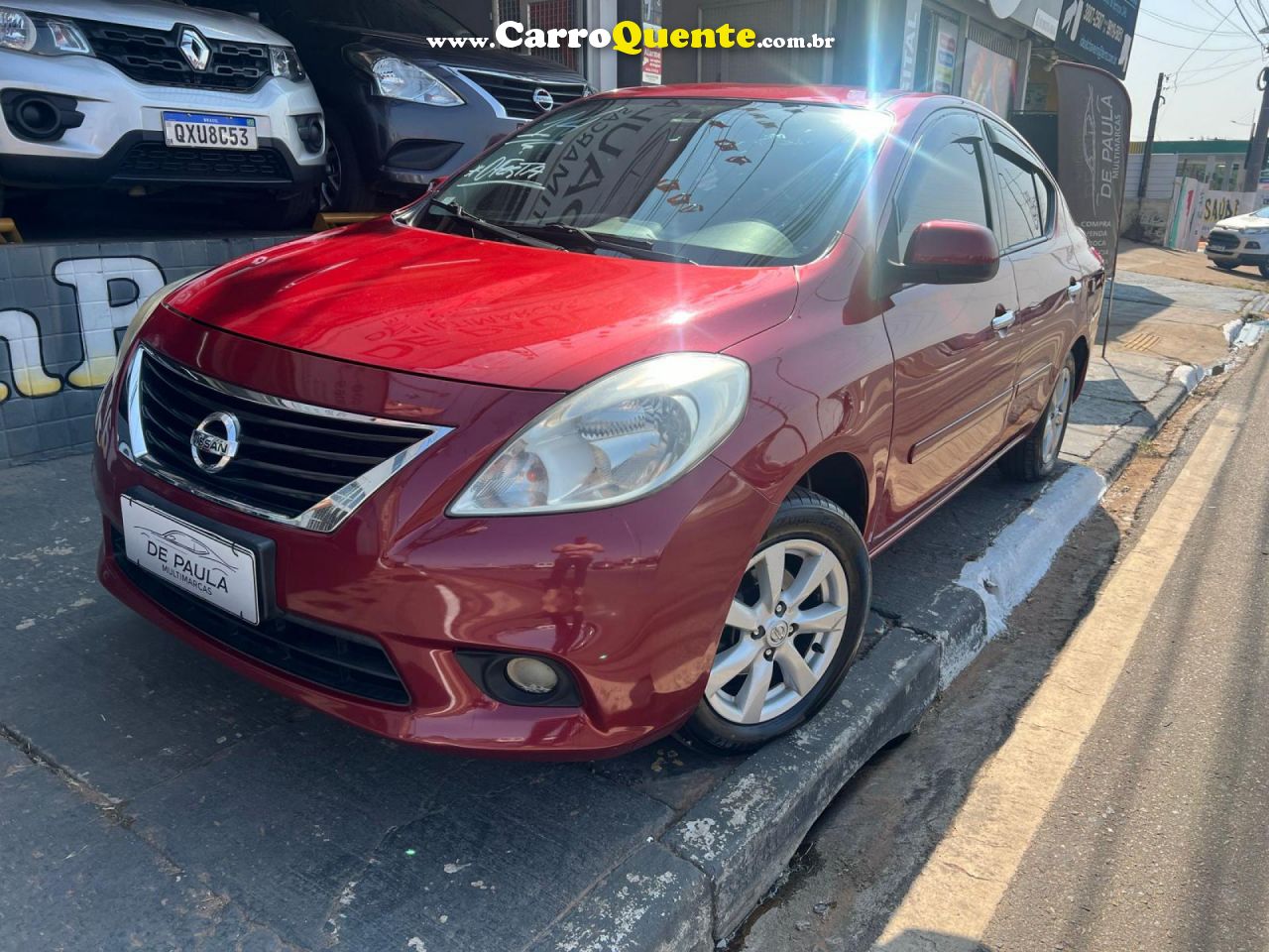 NISSAN   VERSA SL 1.6 16V FLEX FUEL 4P MEC.   VERMELHO 2014 1.6 FLEX - Loja