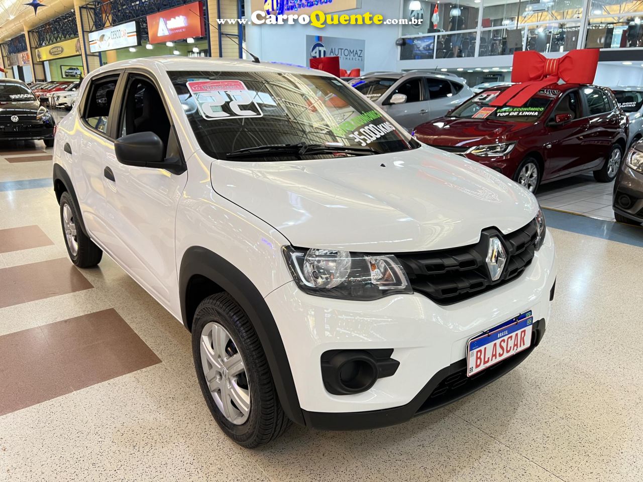 RENAULT   KWID ZEN 1.0 FLEX 12V 5P MEC.   BRANCO 2022 1.0 FLEX - Loja