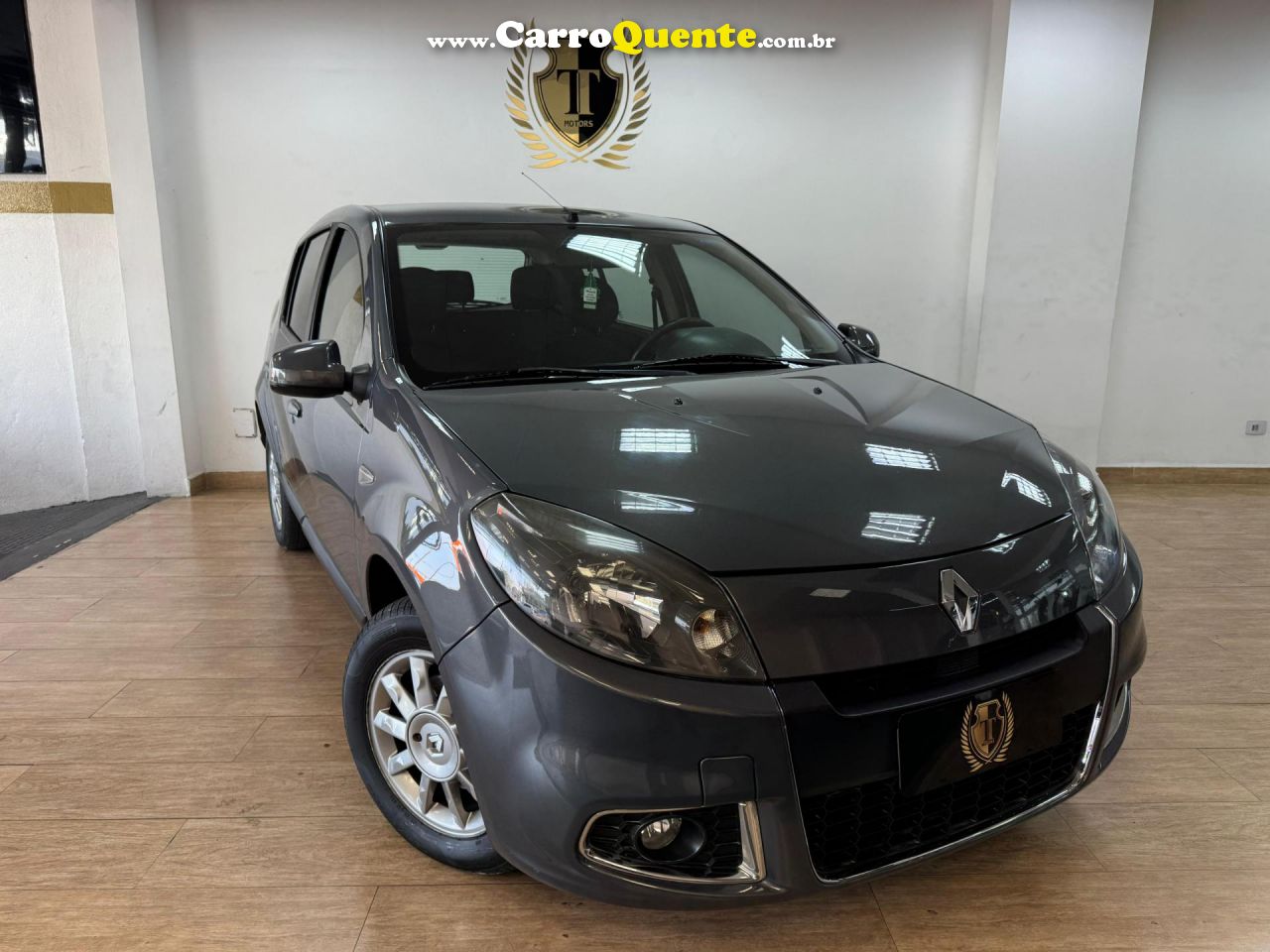 RENAULT   SANDERO PRIVILÈGE HI-FLEX 1.6 16V 5P AUT   CINZA 2014 1.6 FLEX - Loja