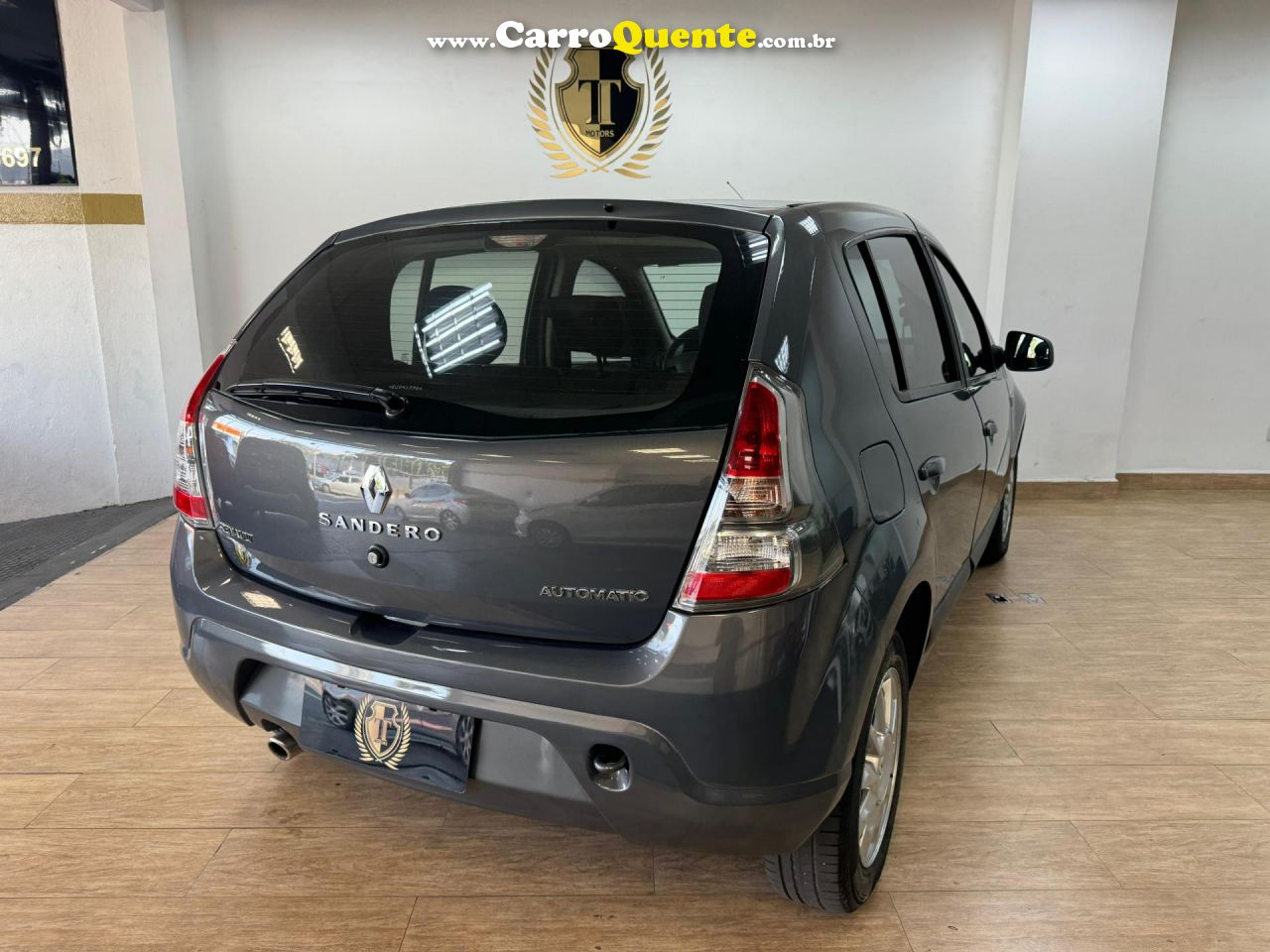 RENAULT   SANDERO PRIVILÈGE HI-FLEX 1.6 16V 5P AUT   CINZA 2014 1.6 FLEX - Loja