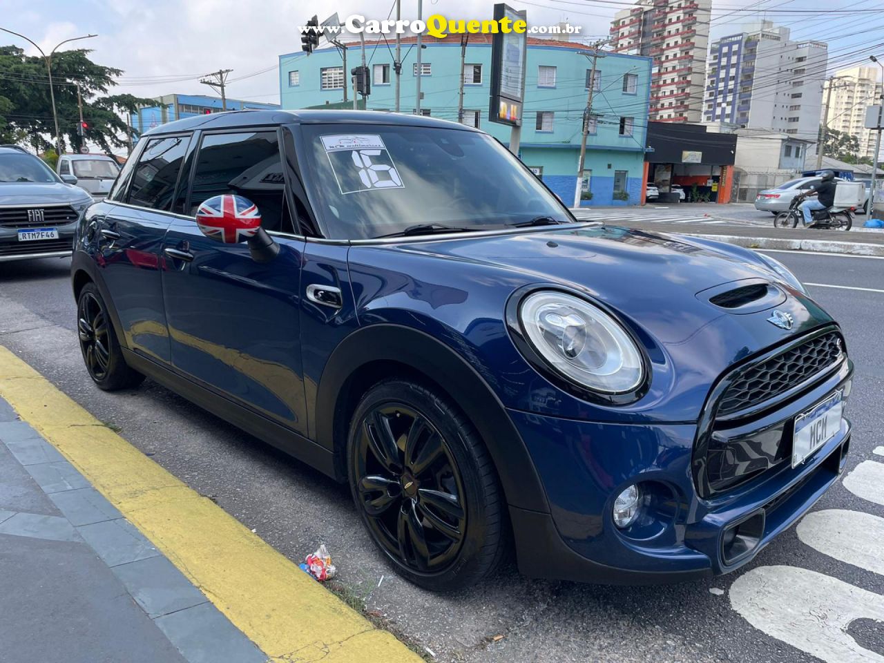 MINI   COOPER S 2.0 TURBO 16V 3P AUT.   AZUL 2016 2.0 FLEX - Loja