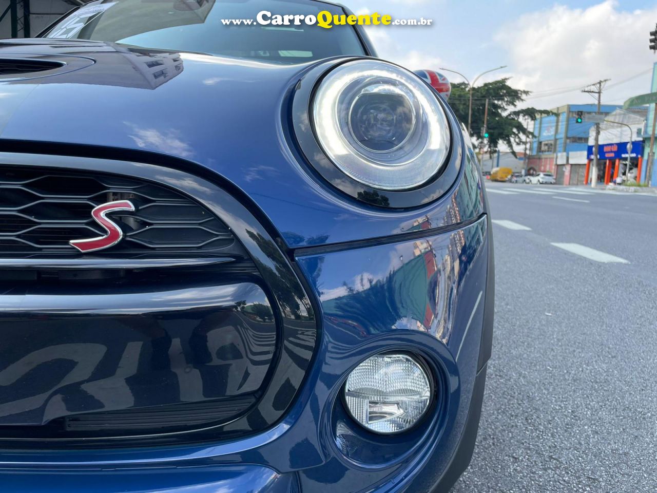 MINI   COOPER S 2.0 TURBO 16V 3P AUT.   AZUL 2016 2.0 FLEX - Loja