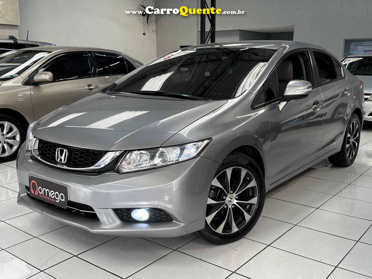 HONDA   CIVIC SEDAN LXR 2.0 FLEXONE 16V AUT. 4P   CINZA 2016 2.0 FLEX - Loja