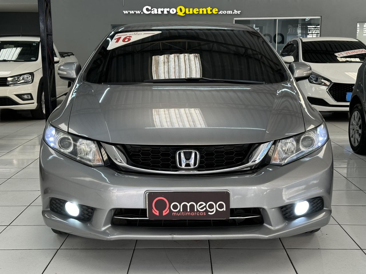 HONDA   CIVIC SEDAN LXR 2.0 FLEXONE 16V AUT. 4P   CINZA 2016 2.0 FLEX - Loja