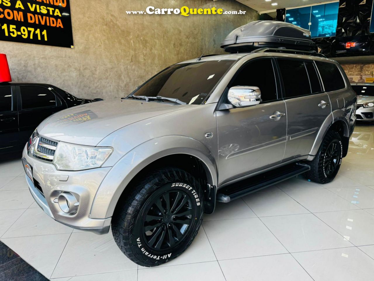 MITSUBISHI   PAJERO DAKARHPE 3.5 4X4 FLEX 5P AUT.   PRATA 2015 3.5 FLEX - Loja