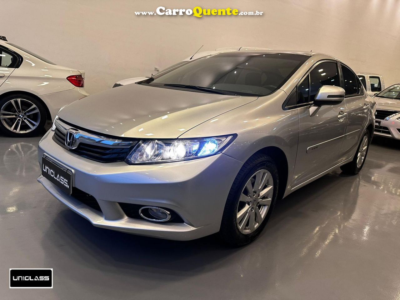 HONDA   CIVIC SEDAN LXR 2.0 FLEXONE 16V AUT. 4P   PRATA 2014 2.0 GASOLINA - Loja