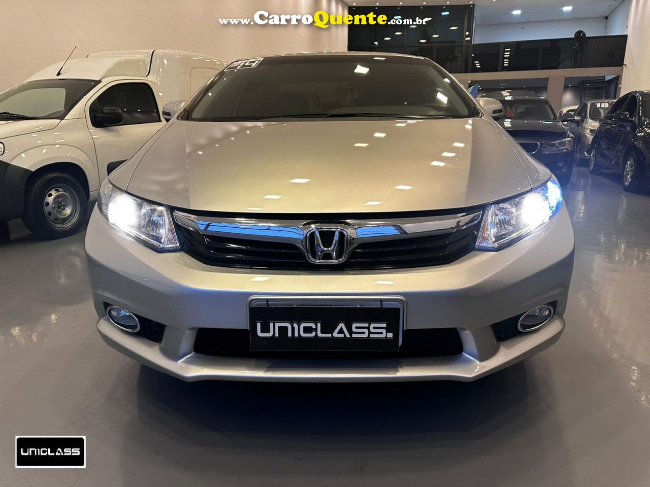 HONDA   CIVIC SEDAN LXR 2.0 FLEXONE 16V AUT. 4P   PRATA 2014 2.0 GASOLINA - Loja