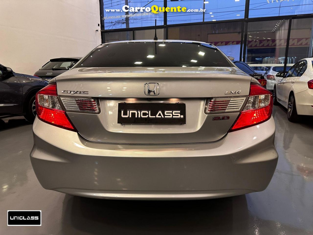 HONDA   CIVIC SEDAN LXR 2.0 FLEXONE 16V AUT. 4P   PRATA 2014 2.0 GASOLINA - Loja