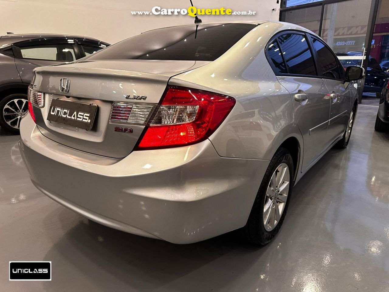 HONDA   CIVIC SEDAN LXR 2.0 FLEXONE 16V AUT. 4P   PRATA 2014 2.0 GASOLINA - Loja