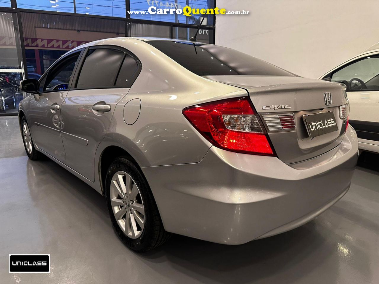 HONDA   CIVIC SEDAN LXR 2.0 FLEXONE 16V AUT. 4P   PRATA 2014 2.0 GASOLINA - Loja