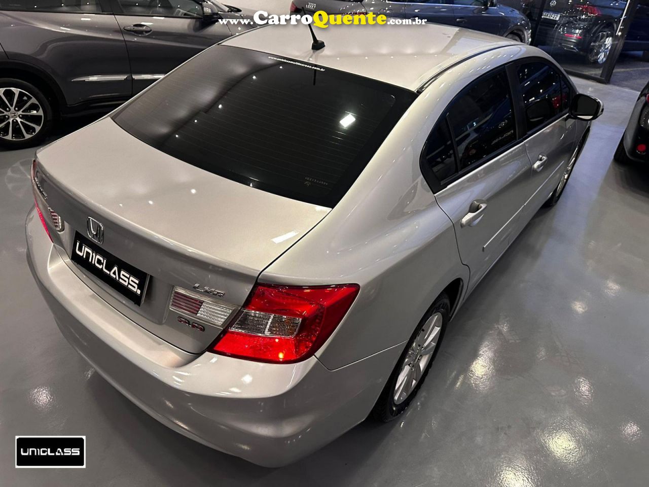 HONDA   CIVIC SEDAN LXR 2.0 FLEXONE 16V AUT. 4P   PRATA 2014 2.0 GASOLINA - Loja