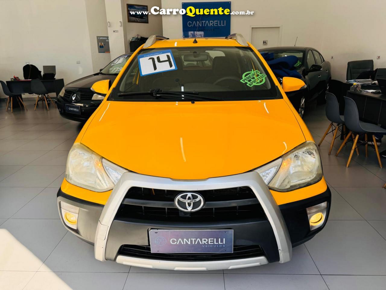 TOYOTA   ETIOS CROSS 1.5 FLEX 16V 5P MEC.   AMARELO 2014 1.5 FLEX - Loja