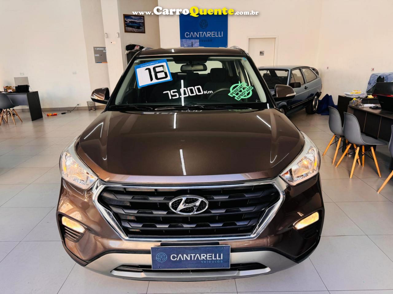 HYUNDAI   CRETA PULSE 1.6 16V FLEX AUT.   MARROM 2018 1.6 FLEX - Loja