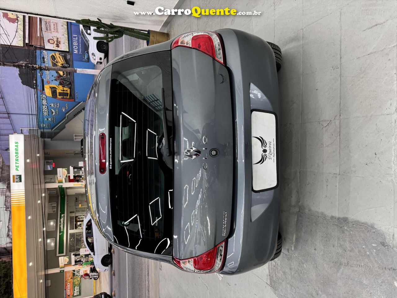 RENAULT   CLIO RL JPAUTH.1.01.0 HI-POWER 16V 5P   CINZA 2015 1.0 GASOLINA - Loja