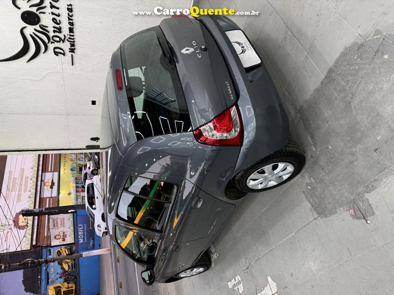 RENAULT   CLIO RL JPAUTH.1.01.0 HI-POWER 16V 5P   CINZA 2015 1.0 GASOLINA - Loja