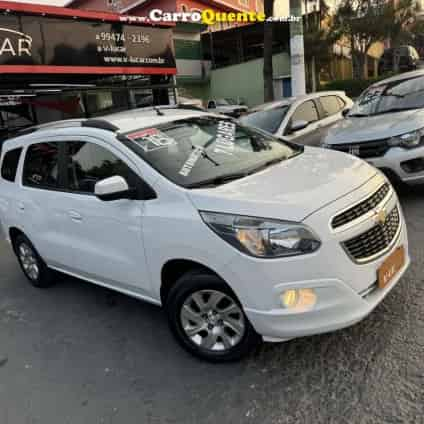 CHEVROLET   SPIN LTZ 1.8 8V ECONO.FLEX 5P MEC.   BRANCO 2016 1.8 FLEX