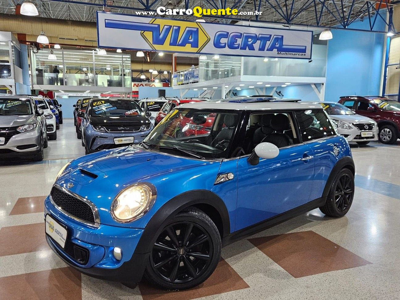 MINI COOPER 1.6 S TURBO * C/ TETO SOLAR DUPLO * RARIDADE - Loja