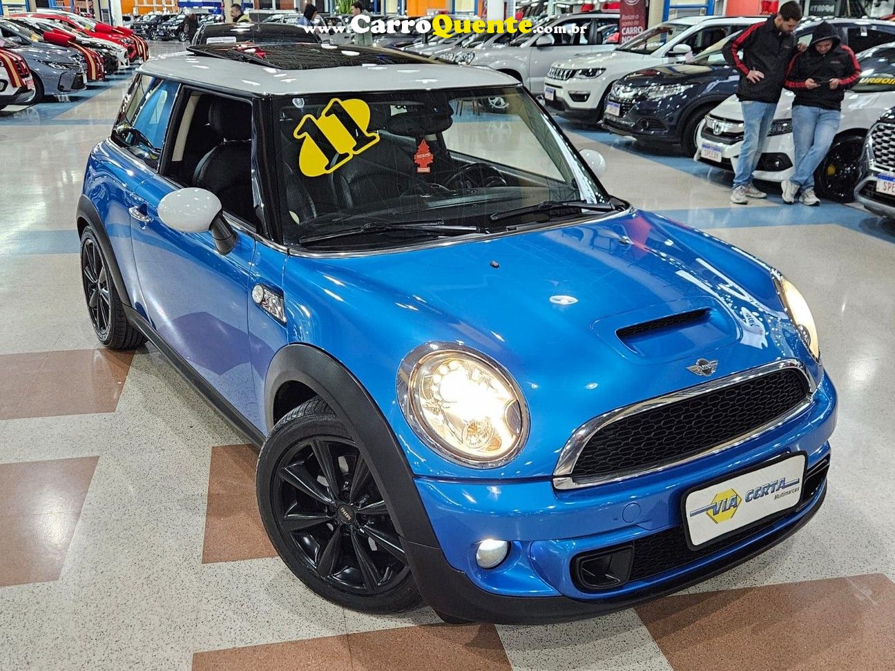 MINI COOPER 1.6 S TURBO * C/ TETO SOLAR DUPLO * RARIDADE - Loja