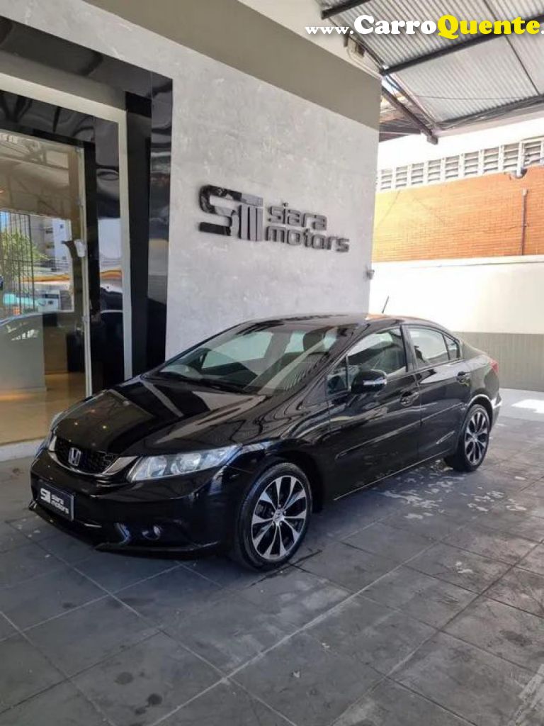 HONDA   CIVIC SEDAN LXR 2.0 FLEXONE 16V AUT. 4P   PRETO 2015 2.0 GASOLINA - Loja