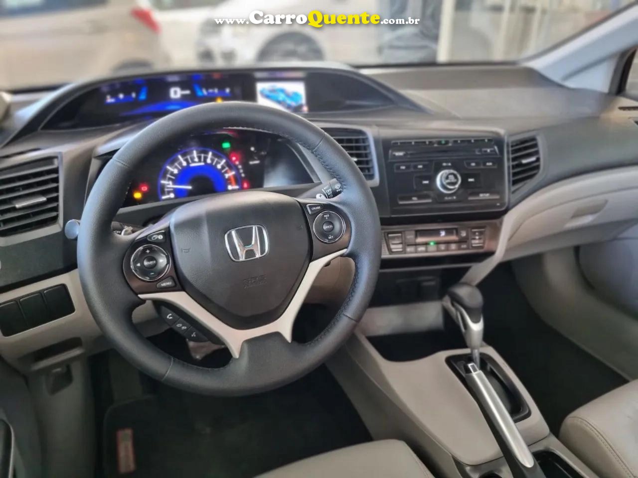 HONDA   CIVIC SEDAN LXR 2.0 FLEXONE 16V AUT. 4P   PRETO 2015 2.0 GASOLINA - Loja