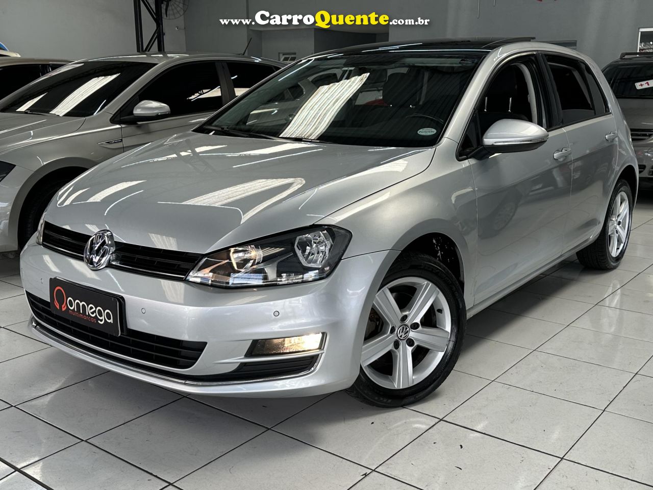 VOLKSWAGEN   GOLF COMFORTLINE 1.6 MSI TOTAL FLEX AUT.   PRATA 2016 1.6 FLEX - Loja