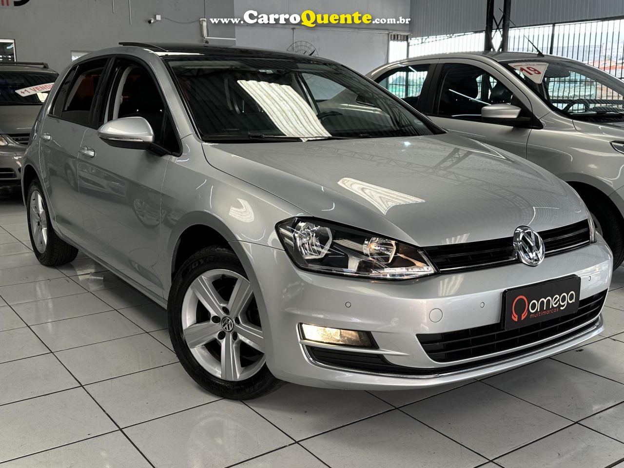 VOLKSWAGEN   GOLF COMFORTLINE 1.6 MSI TOTAL FLEX AUT.   PRATA 2016 1.6 FLEX - Loja