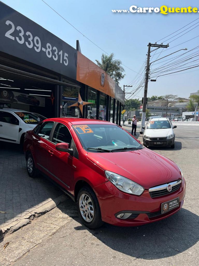 FIAT   GRAND SIENA ESSENCE DUAL. 1.6 FLEX 16V   VERMELHO 2015 1.6 FLEX - Loja