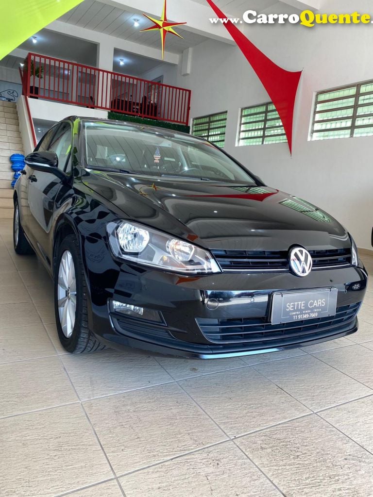 VOLKSWAGEN   GOLF COMFORTLINE 1.4 TSI 140CV AUT.   PRETO 2015 1.4 FLEX - Loja