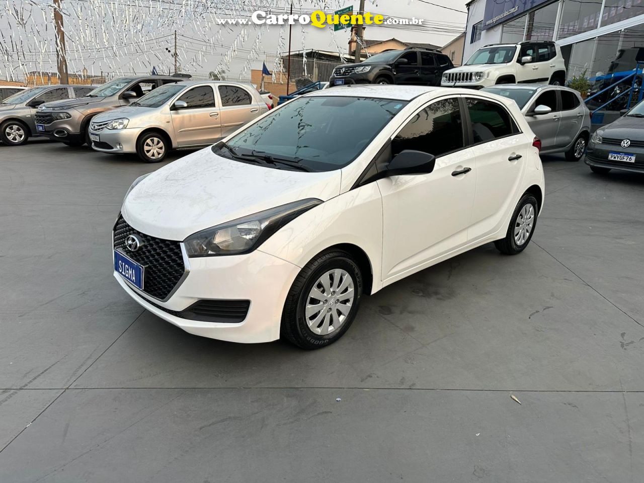 HYUNDAI   HB20 UNIQUE 1.0 FLEX 12V MEC.   BRANCO 2019 1.0 FLEX - Loja